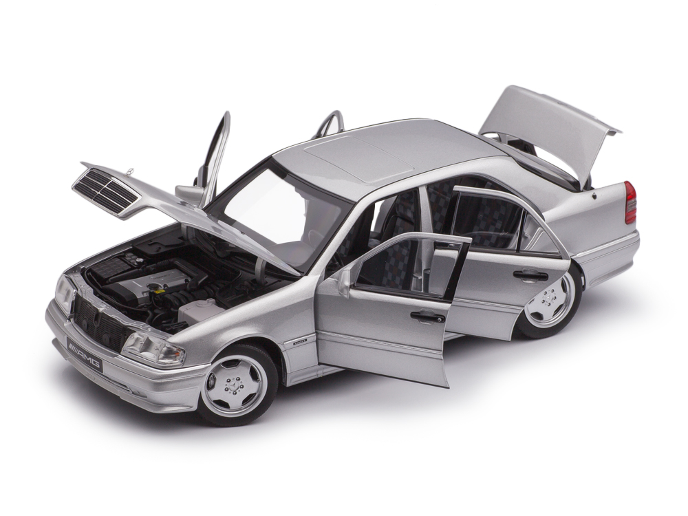 Mercedes-Benz C36 AMG W202 1993 silver 1:18 Norev