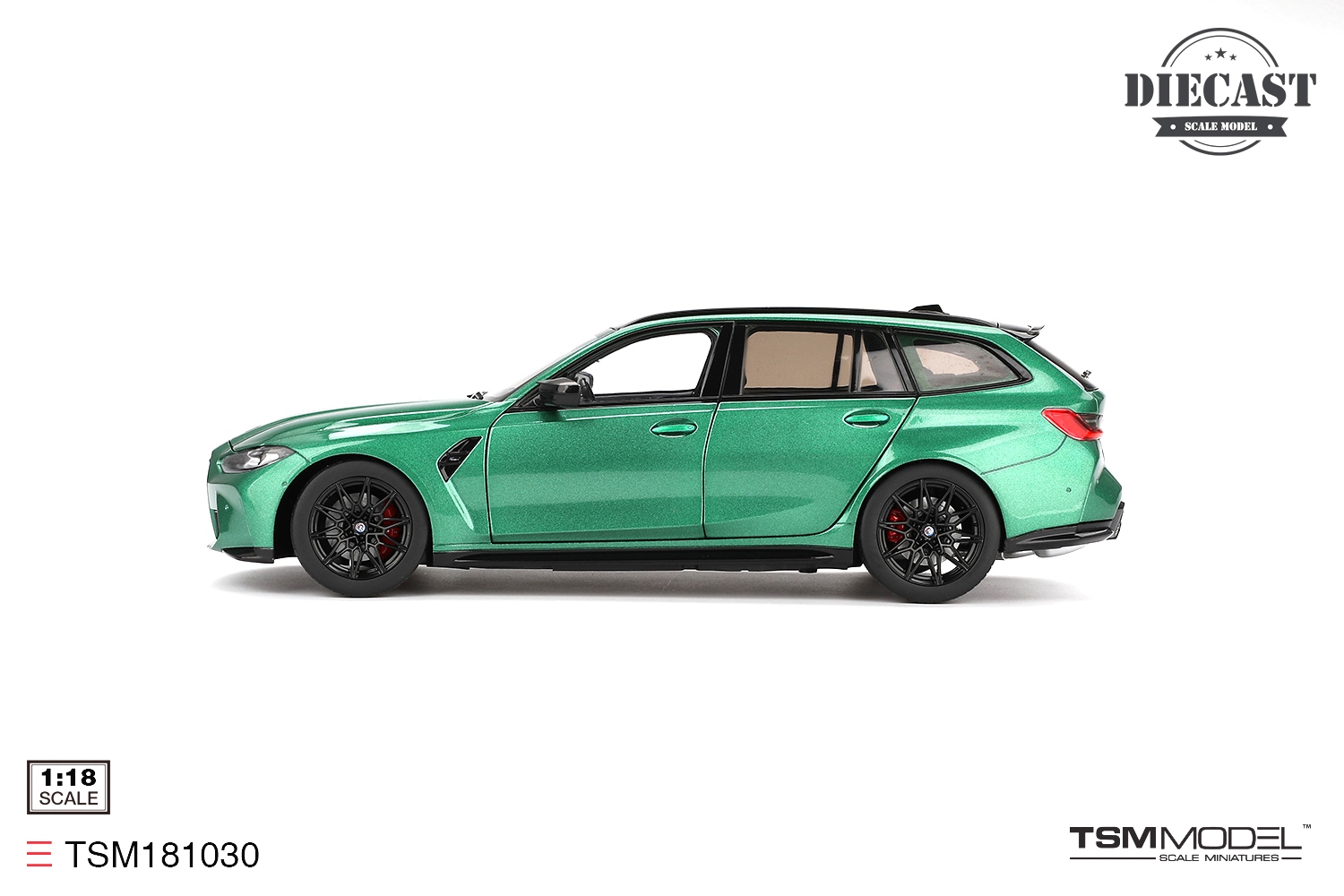 BMW M3 Touring G81 2023 Isle of Man green metallic 1:18 TSM Model
