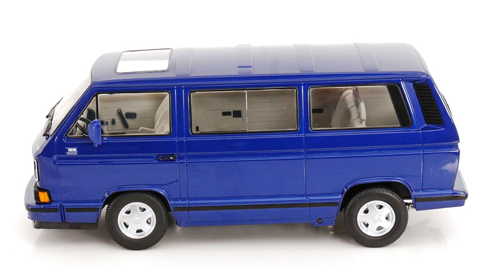 Volkswagen T3 Multivan 1992 blue 1:18 KK Scale