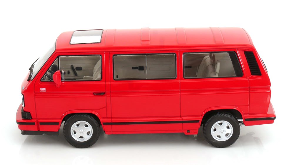 Volkswagen T3 Multivan 1992 red 1:18 KK Scale