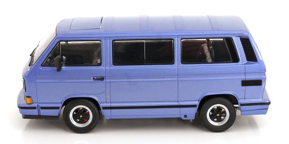 Volkswagen Porsche B32 T3 Carrera Minibus 1984 light blue 1:18 KK Scale