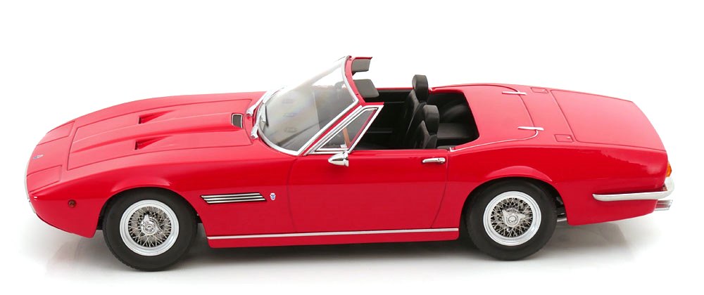Maserati Ghibli Spyder 1970 red with Spoke Rims 1:18 KK Scale