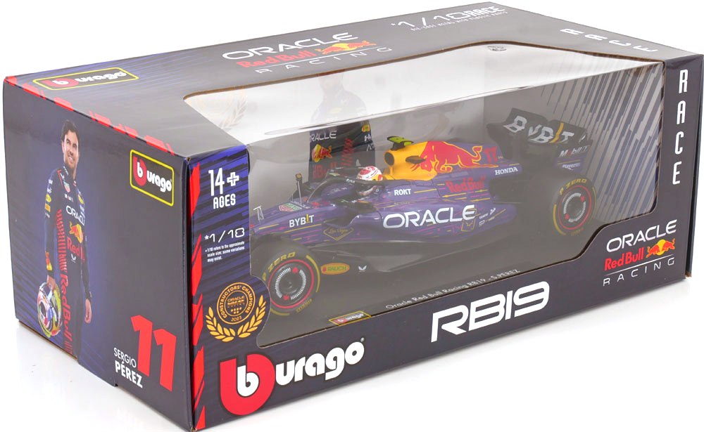 Red Bull F1 RB19 Oracle #11 S.Perez 3rd Las Vegas USA GP 2023 1:18 Bburago
