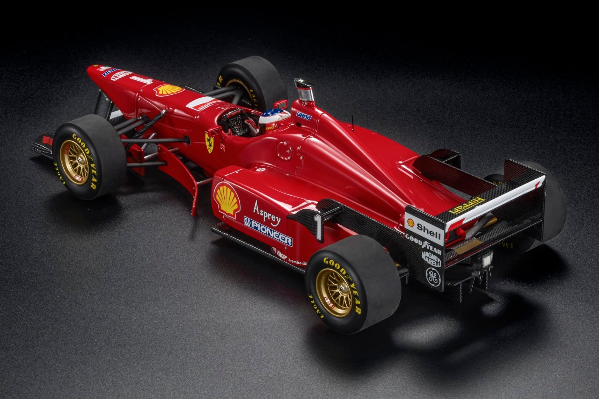 Ferrari F1 F310/2 #1 M.Schumacher Winner Spa Belgian GP 1996 with Driver Figure 1:18 GP Replicas