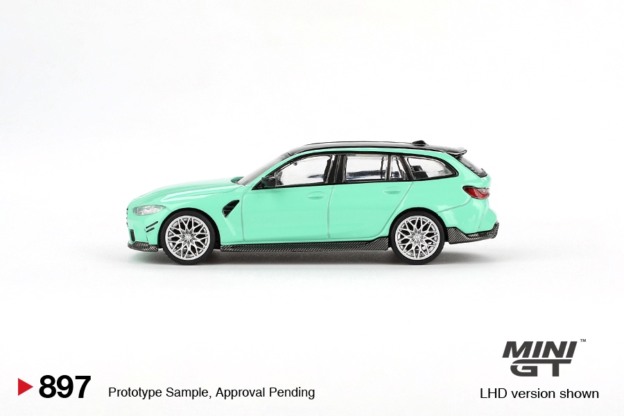 BMW M3 Touring (G81) Mint Green 1:64 Mini GT
