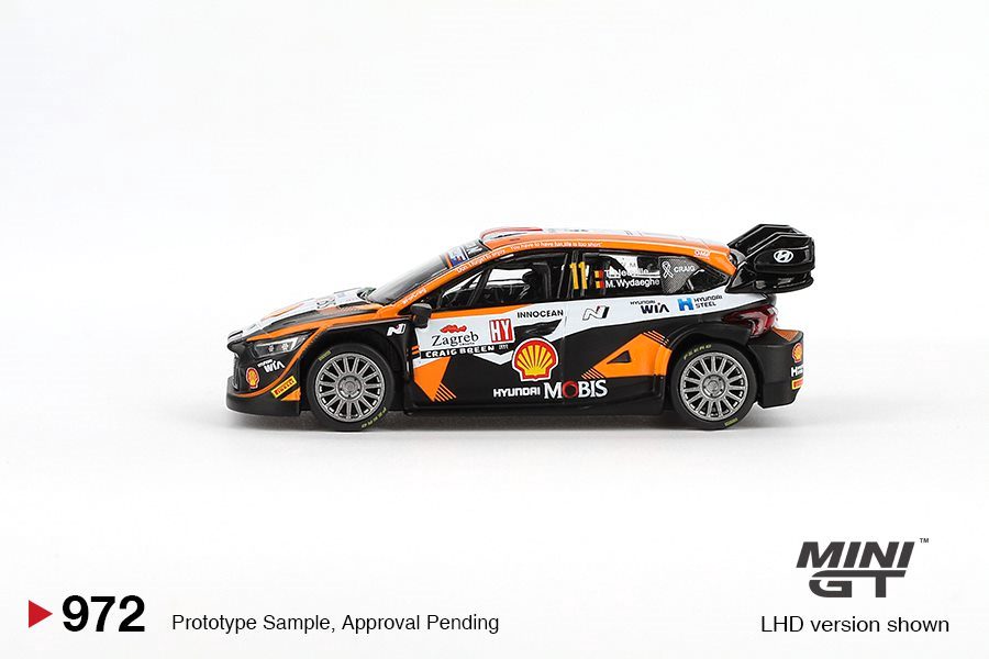 Hyundai i20 N Rally1 #11 Rally Croatia 2023 1:64 Mini GT