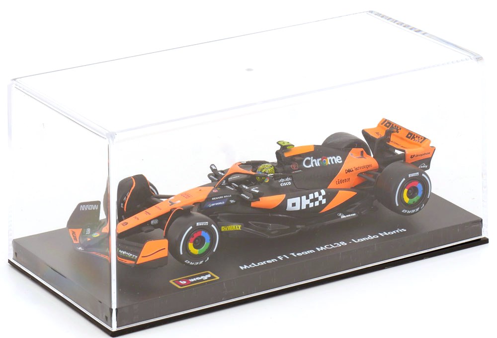 McLaren MCL 38 #4 L.Norris 2024 with Helmet 1:43 Bburago