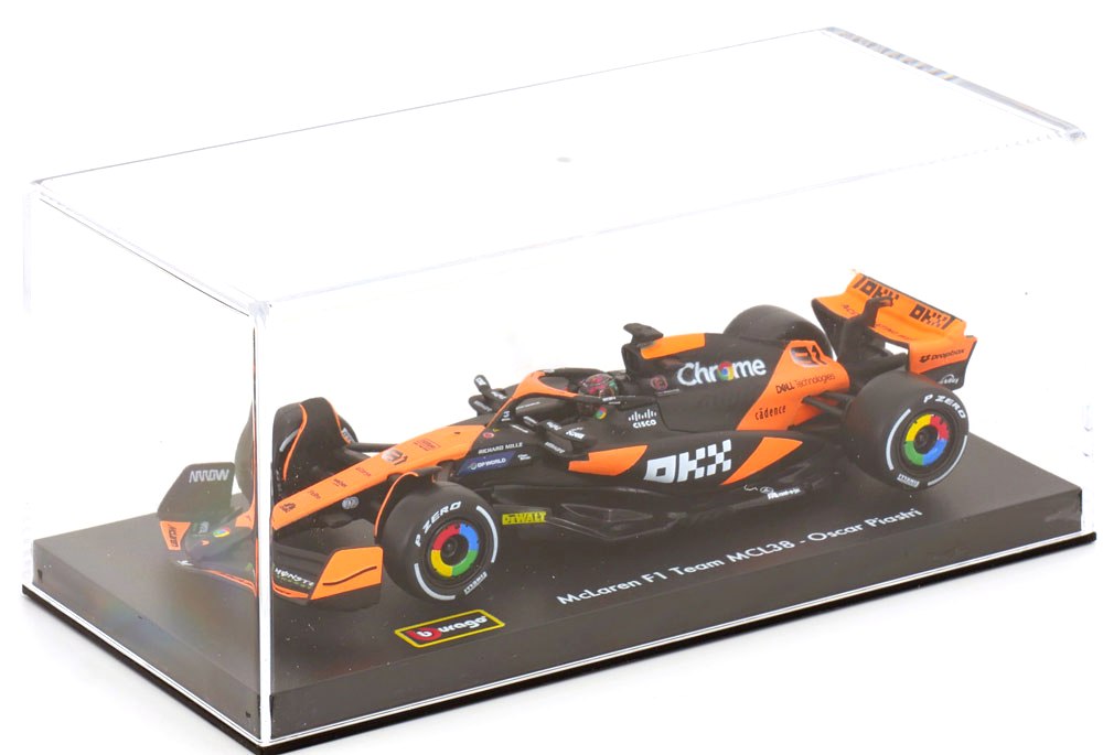 McLaren MCL 38 #81 O.Piastri 2024 with Helmet 1:43 Bburago