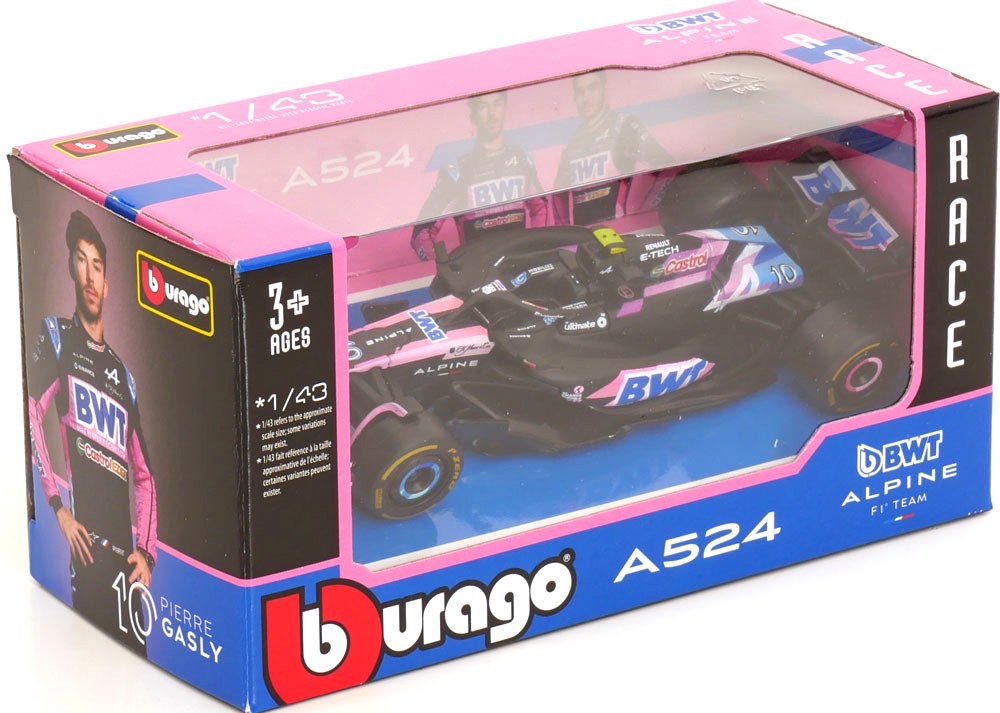 BWT Racing Alpine A524 #10 P.Gasly 2024 1:43 Bburago