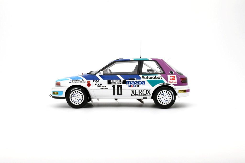 Mazda 323 GTX Gr.A #10 T. Mäkinen 1000 Lakes Rally 1991 1:18 OttOmobile