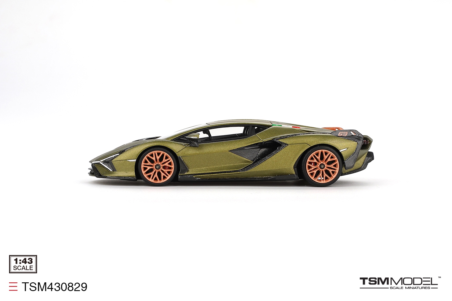 Lamborghini Sian FKP 37 2022 verde gea matt 1:43 TSM Model