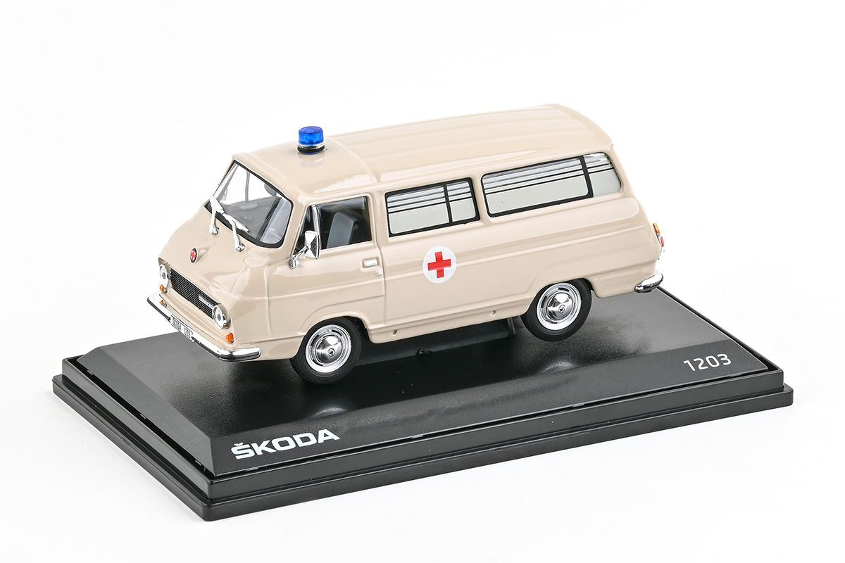 Škoda 1203 sanitní vůz 1974 1:43 Abrex