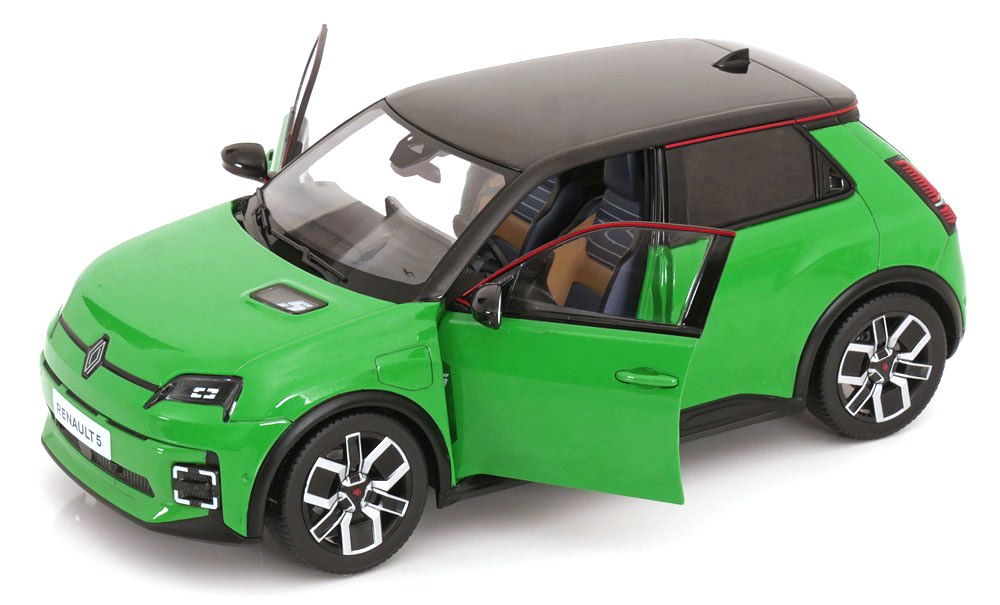 Renault 5 E-Tech 100% Electric 2024 pop green/black 1:18 Norev