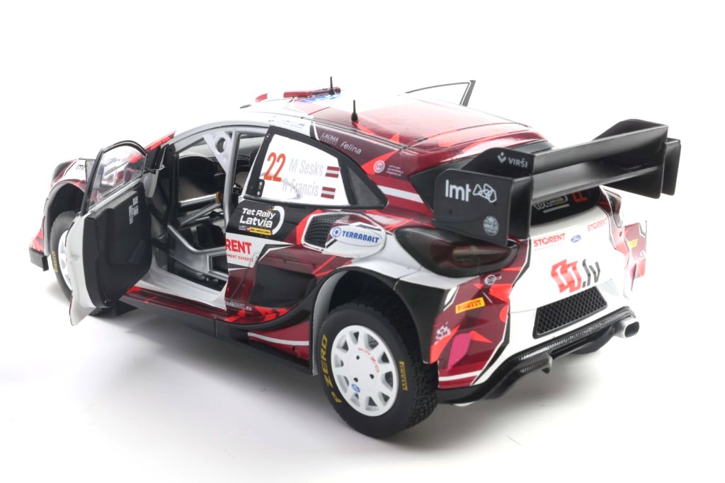 Ford Puma Rally1 Hybrid #22 Sesks/Francis TET Rally Latvia 2024 1:18 Solido