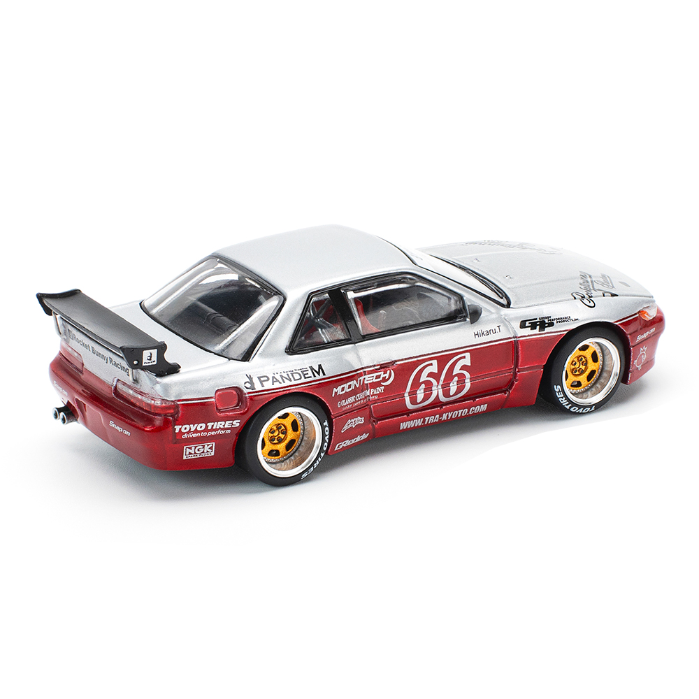 Pandem Nissan Silvia S13 Moontech red 1:64 Pop Race