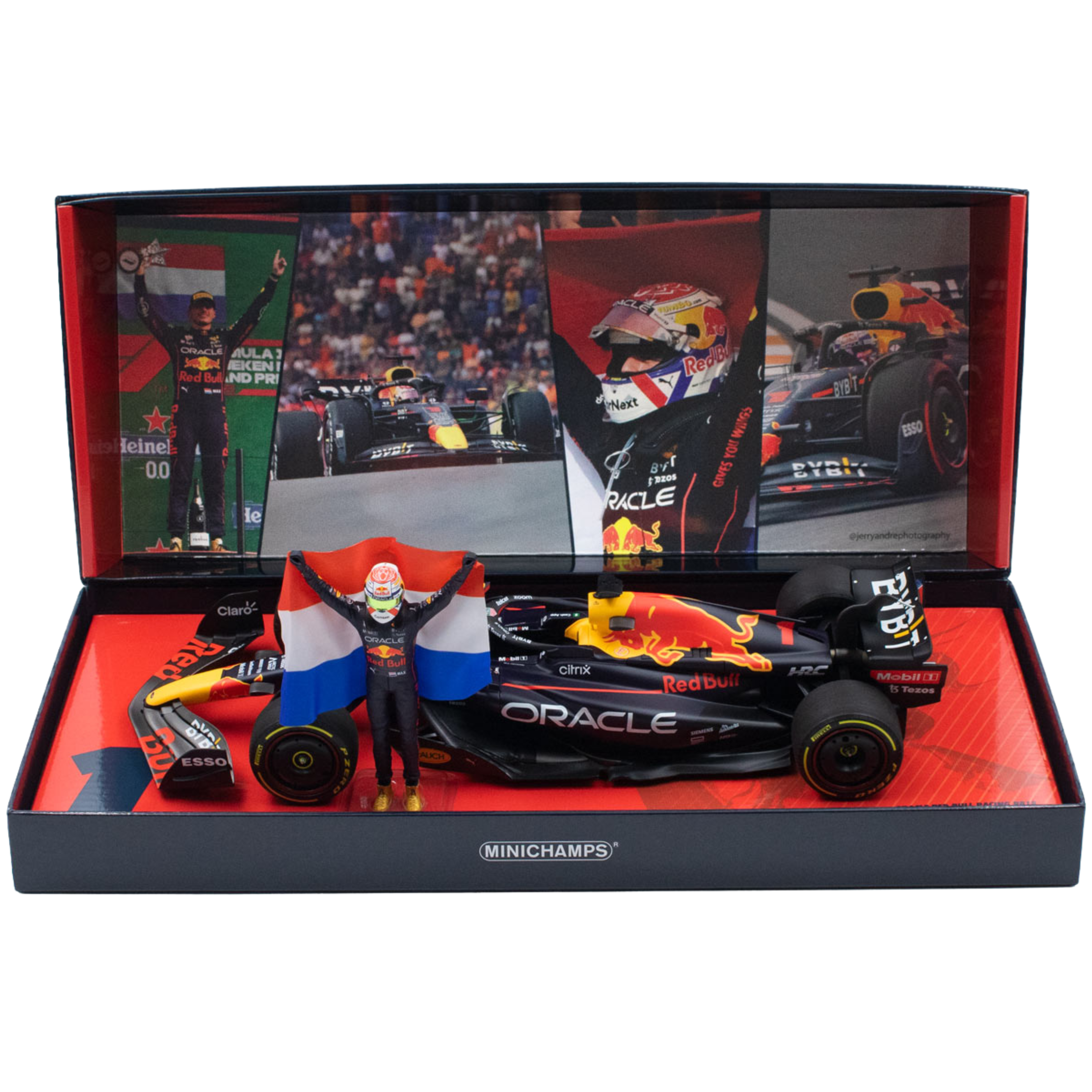 Red Bull RB18 #1 M. Verstappen Winner Dutch GP World Champion 2022 1:18 Minichamps
