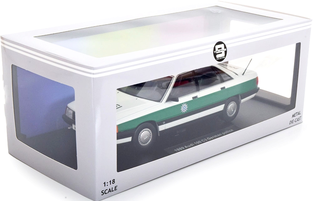Audi 100 C3 1989 *Polizei* 1:18 Triple9 Collection