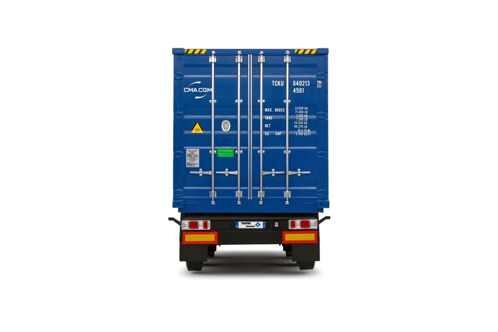 Container Trailer 2024 blue 1:24 Solido