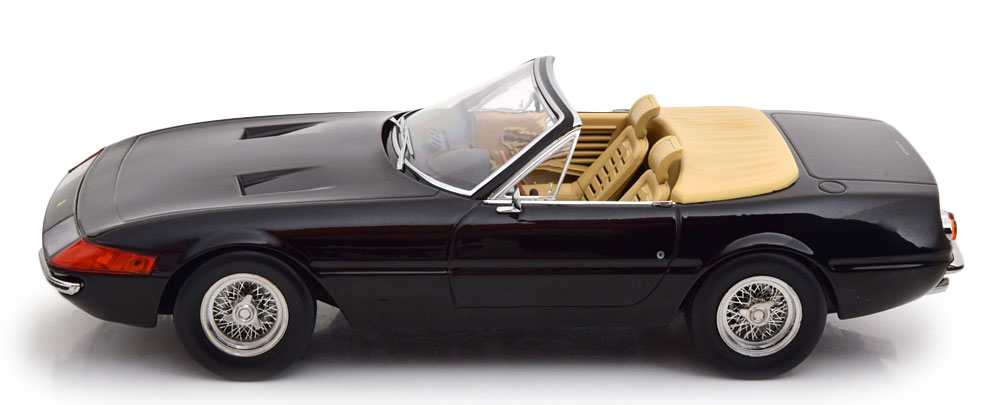 Ferrari 365 GTB Daytona Spyder 1969 black 1:18 KK Scale