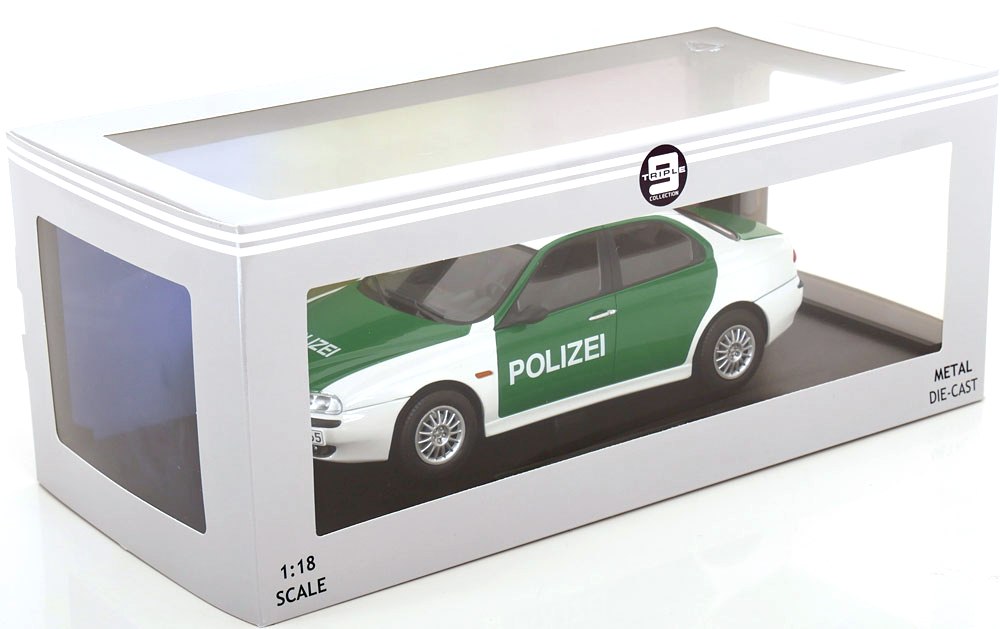 Alfa Romeo 156 Polizei 1998 green/white 1:18 Triple9 Collection