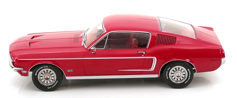 Ford Mustang GT Fastback 1968 red 1:18 KK Scale
