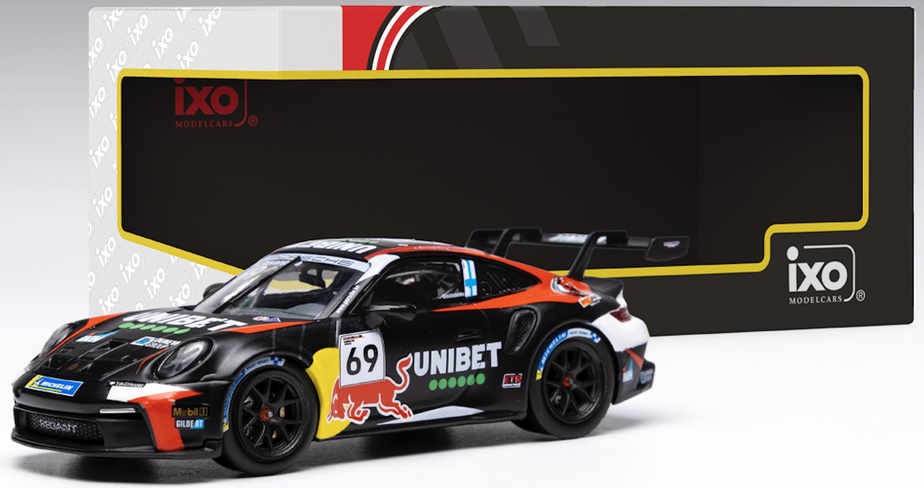 Porsche 911 GT3 Cup #69 Rovanperä Porsche Cup Zolder 2024 1:43 Ixo Models