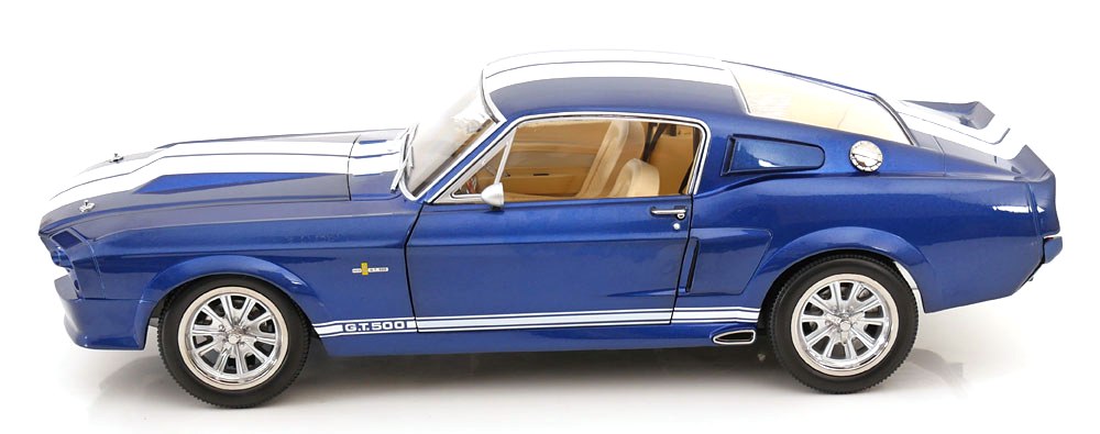Ford Mustang Shelby GT500 Eleanor 1967 blue metallic/white 1:12 KK Scale