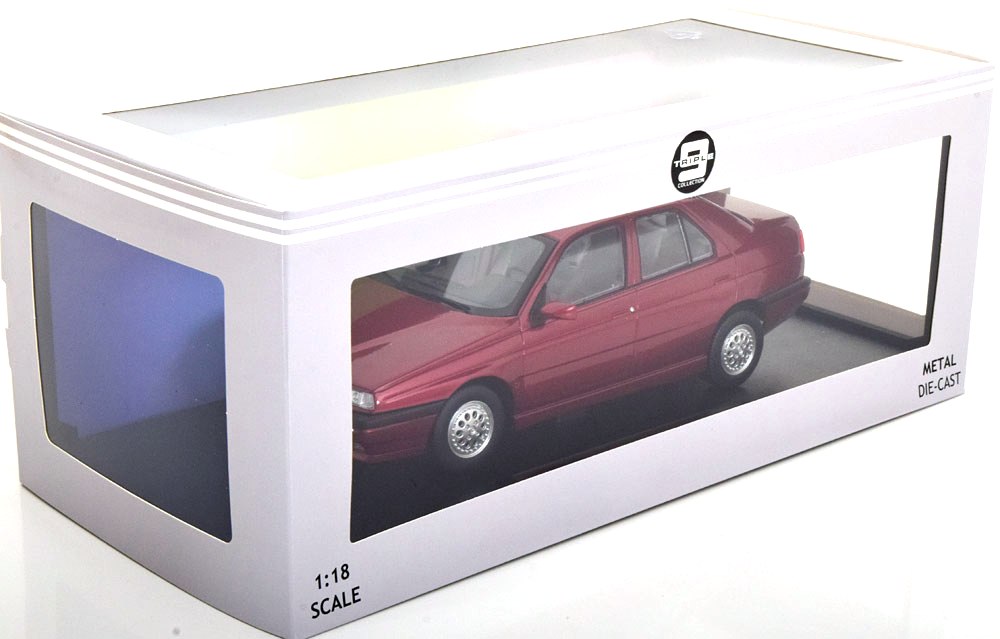 Alfa Romeo 155 1992 red metallic/grey interior 1:18 Triple9 Collection
