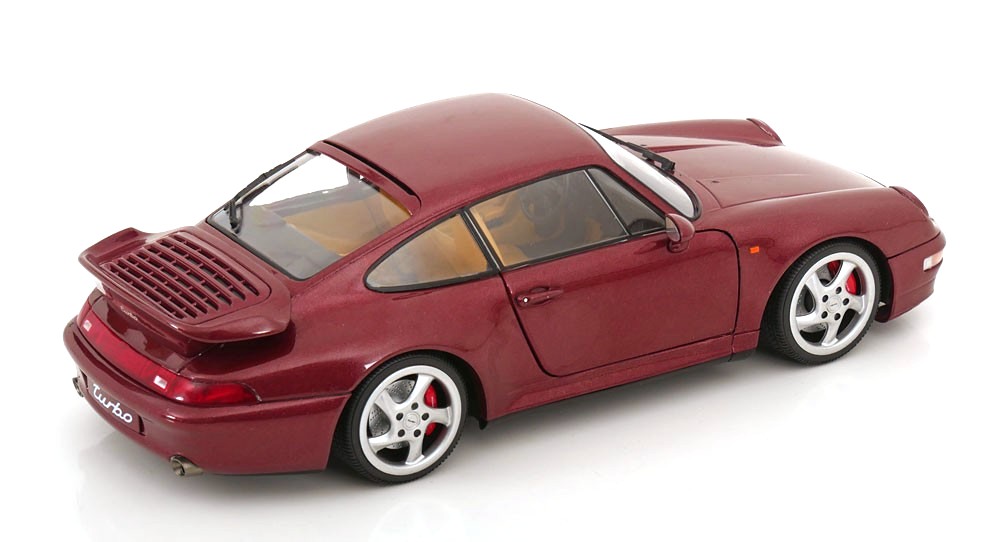 Porsche 911 993 Turbo Coupe 1993 red 1:18 Solido