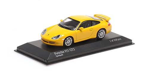 Porsche 911 GT3 1999 yellow 1:43 Minichamps