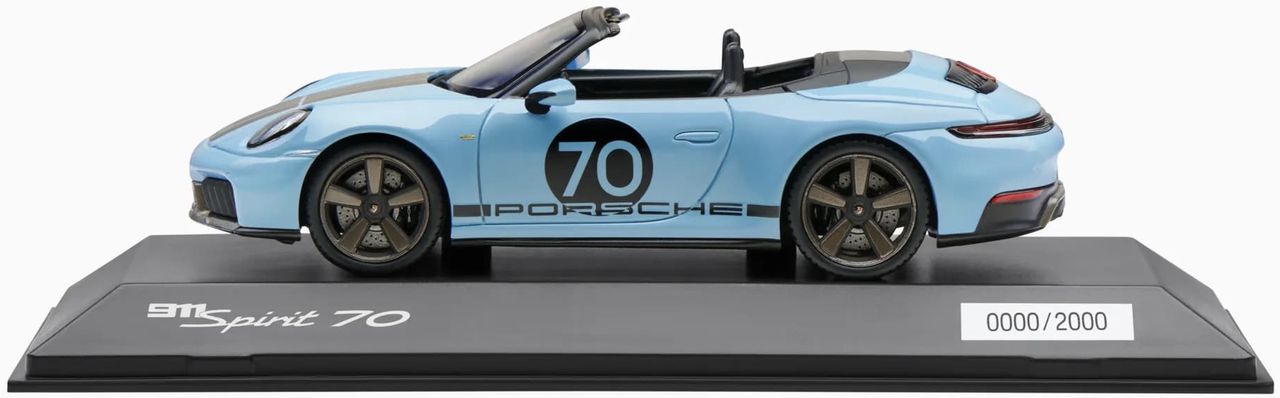 Porsche 911 Spirit 70 Meissen Blue 1:43 Spark
