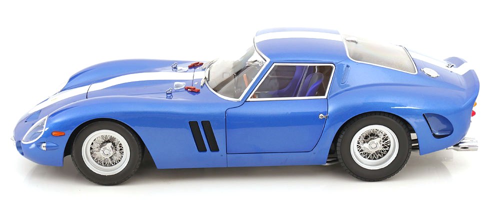 Ferrari 250 GTO 1962 blue metallic/white 1:12 KK Scale