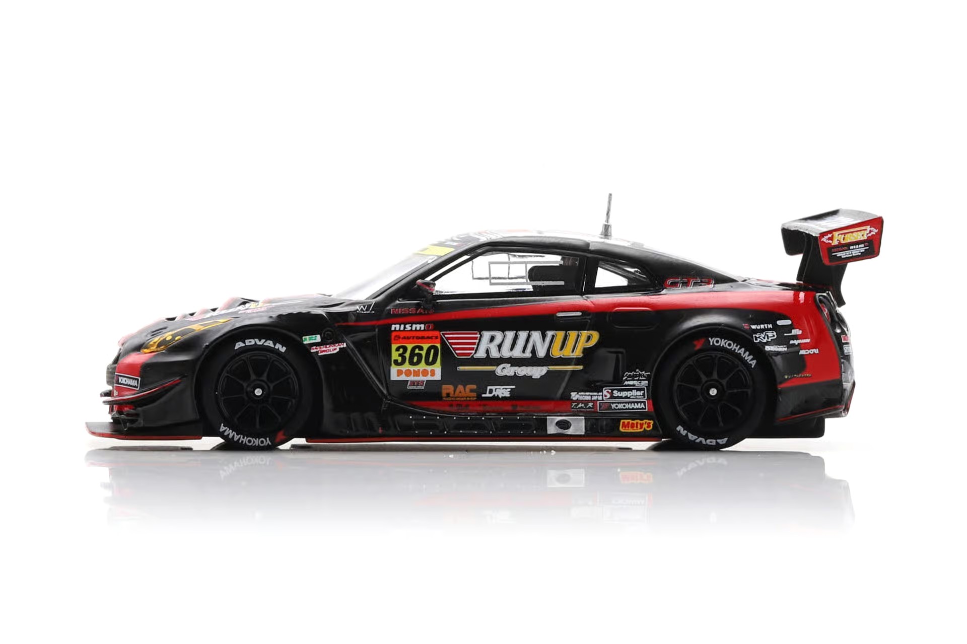 Nissan GT-R NISMO GT3 #360 T. Aoki - R. Arakawa Tomei Sports Runup Rivaux GT300 Super GT Japan 2025 1:64 Spark