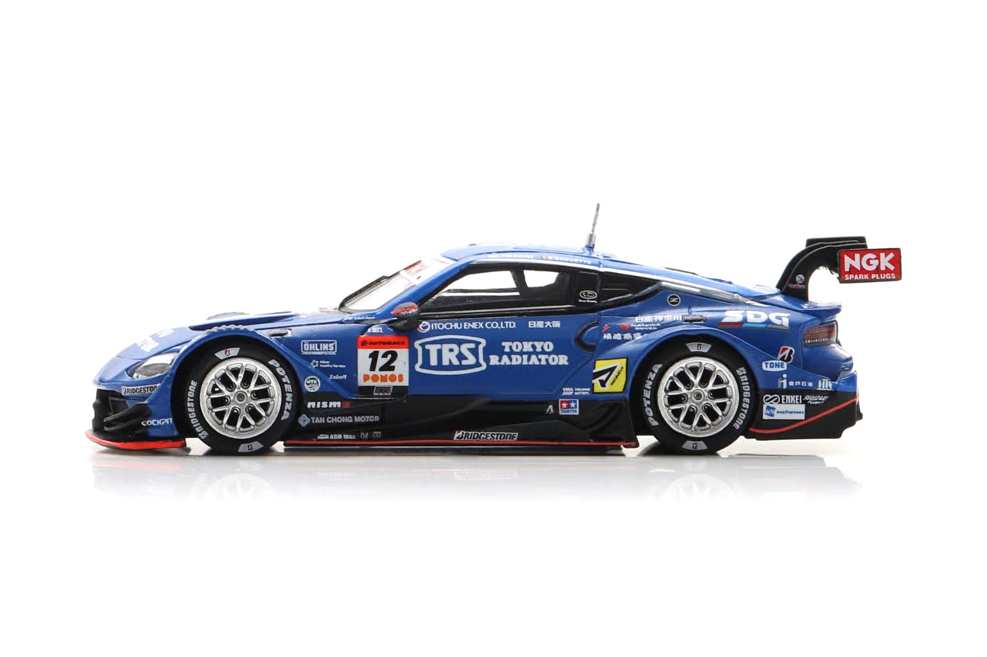  Nissan Z #12 K. Hiramine - B. Baguette TRS IMPUL with SDG Z Team GT500 Super GT Japan 2025 1:64 Spark 