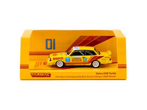 Volvo 240 Turbo #1 Thai Group A Championship Bira Circuit Pattaya Winner 1988 1:64 Tarmac