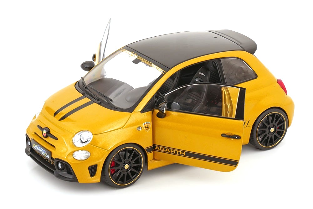 Fiat F595 Abarth Solido Works yellow 1:18 Solido