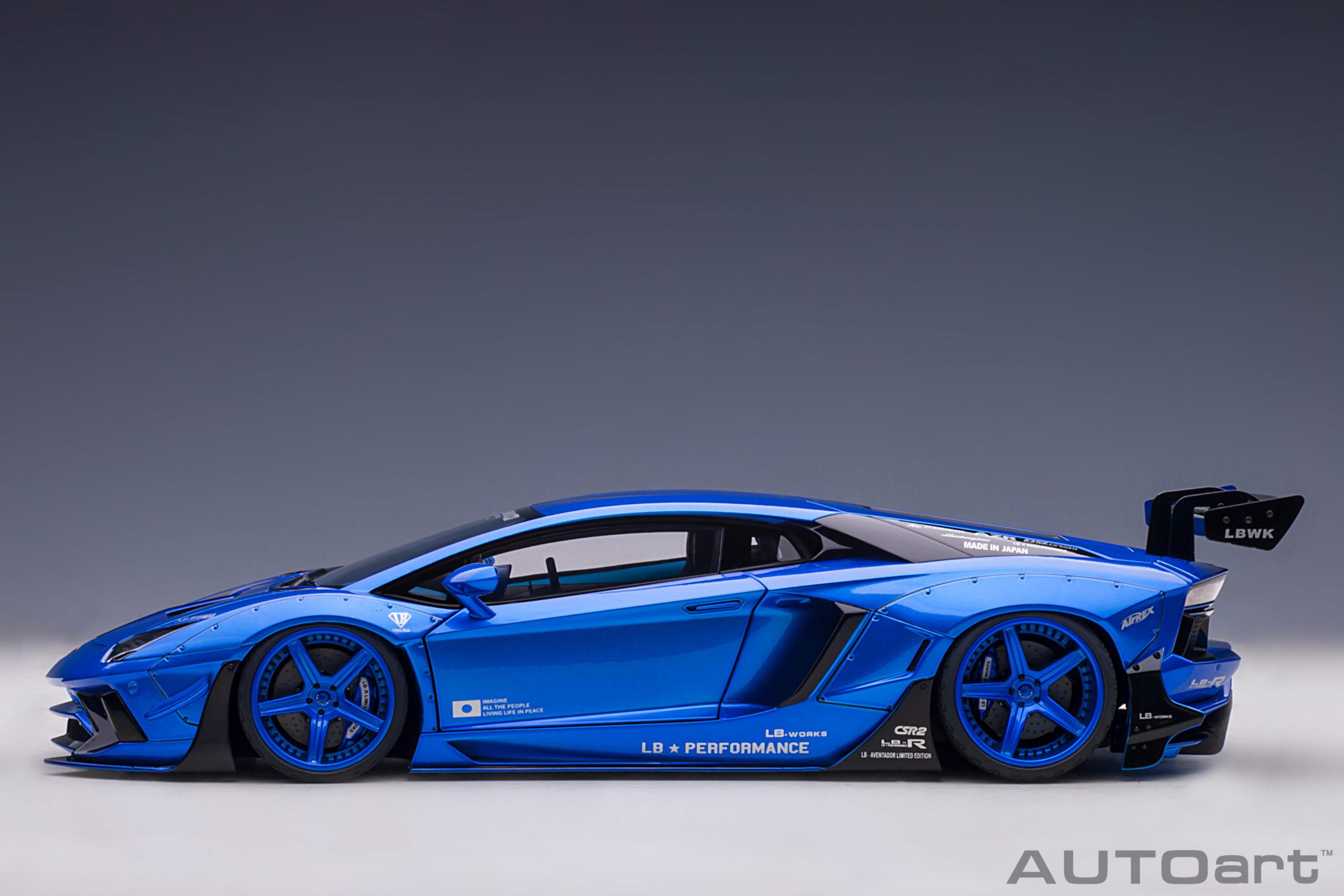 LB-Works Lamborghini Aventador Limited Edition hyper blue 1:18 AUTOart
