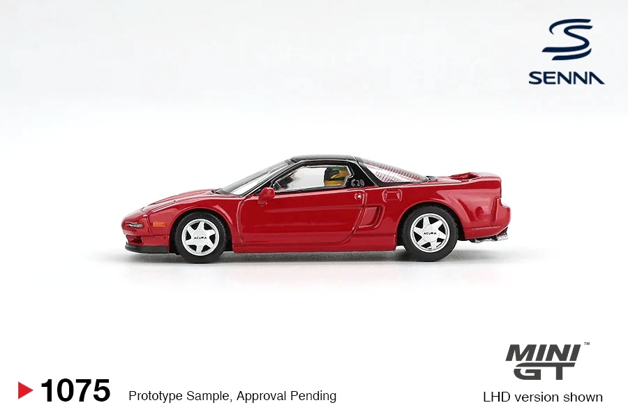Honda NSX Prototype Midship Sports Ayrton Senna 1989 with Figure 1:64 Mini GT