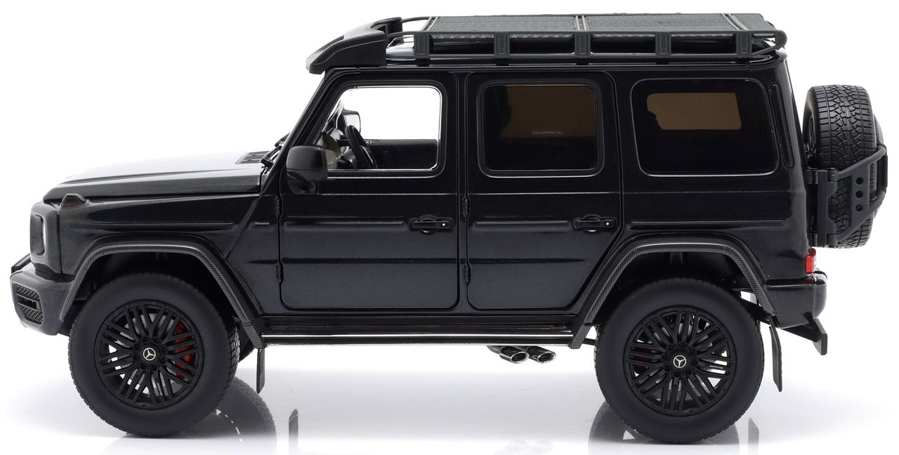 Mercedes-Benz G-Class G63 AMG V8 Biturbo 4x4 2022 black metallic 1:18 iScale
