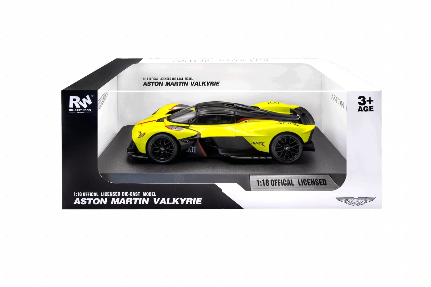 Aston Martin Valkyrie lime green 1:18 RE.EL Toys