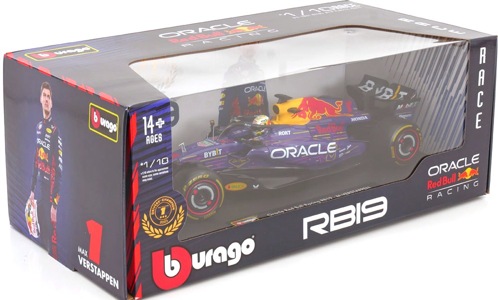 Red Bull F1 RB19 Oracle #1 M.Verstappen World Champion Winner Las Vegas USA GP 2023 1:18 Bburago