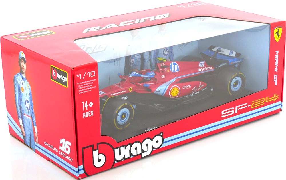 Ferrari SF-24 #55 C.Sainz 5th Miami GP 2024 1:18 Bburago