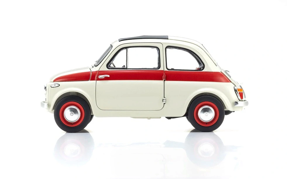 Fiat 500 Sport 1958 white/red 1:18 Kyosho