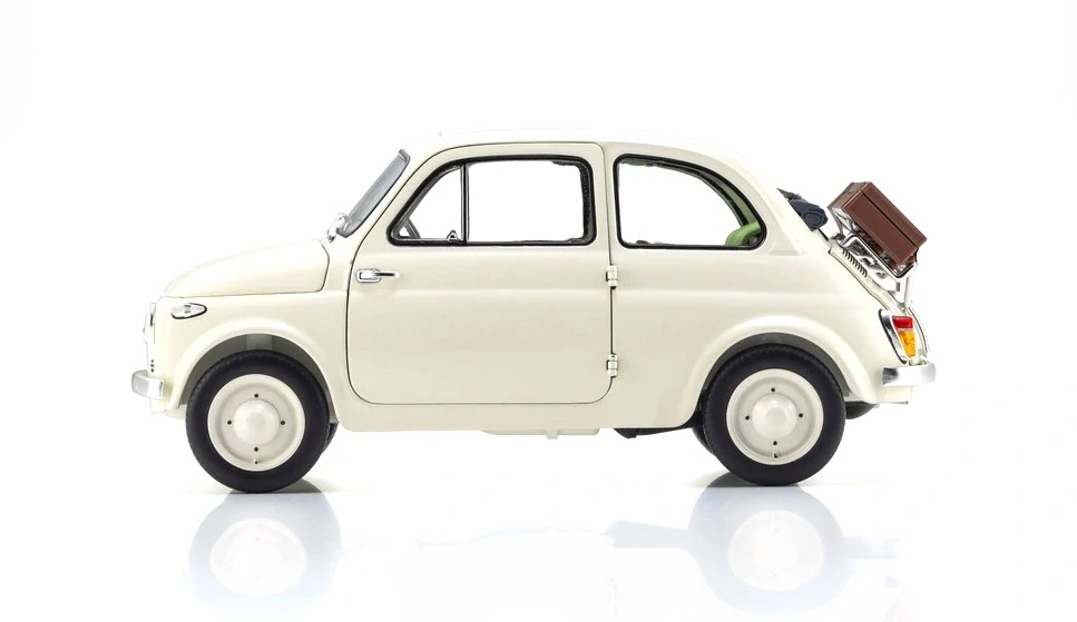 Fiat Nuova 500 Open Roof 1957 white 1:18 Kyosho
