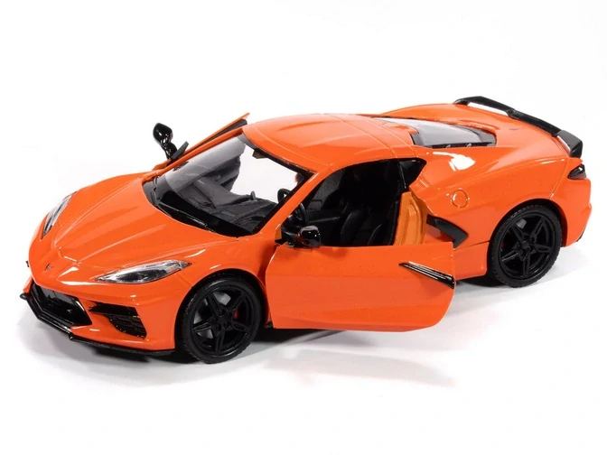 Chevrolet Corvette 2020 orange 1:24 Johnny Lightning