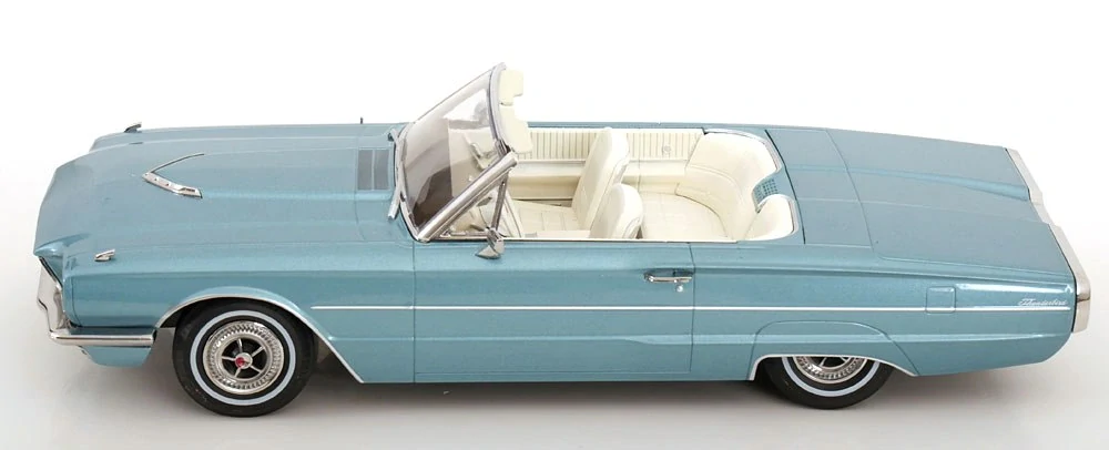 Ford Thunderbird Convertible Movie-Version 1966 light blue metallic 1:18 KK Scale