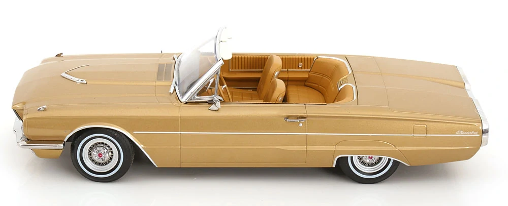 Ford Thunderbird Convertible 1966 gold metallic 1:18 KK Scale