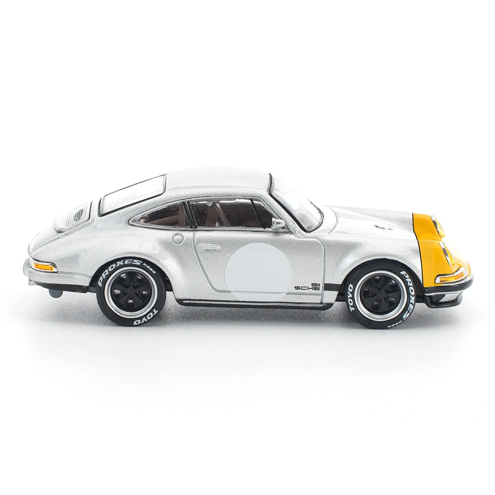 Porsche Singer 911 SCCS Homag yellow/silver 1:64 Pop Race Limited