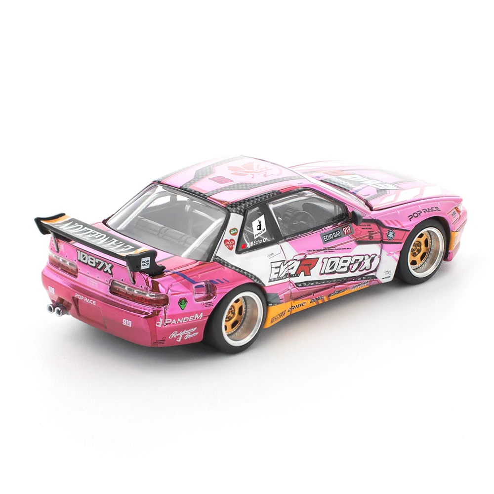 Nissan Pandem Silvia S13 Eva RT Production Model Custom Type-08 1:64 Pop Race Limited
