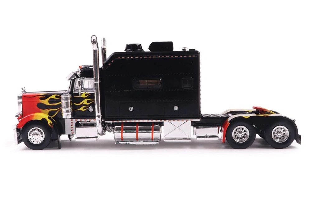 Peterbilt 379 Custom 2002 black/flames 1:43 Ixo America